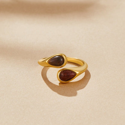 Tiger Eye Wrap Ring