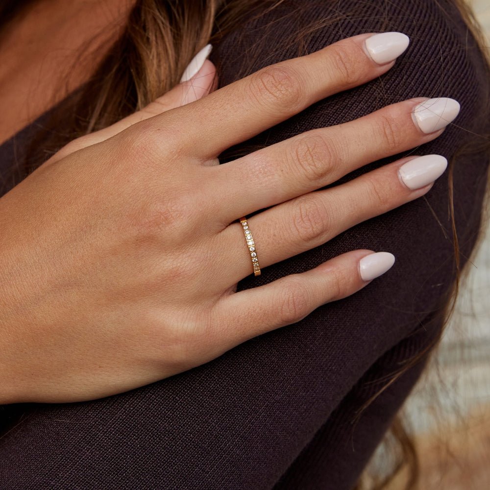 Timeless Gold-Tone Crystal Ring