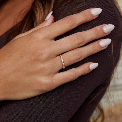Timeless Gold-Tone Crystal Ring
