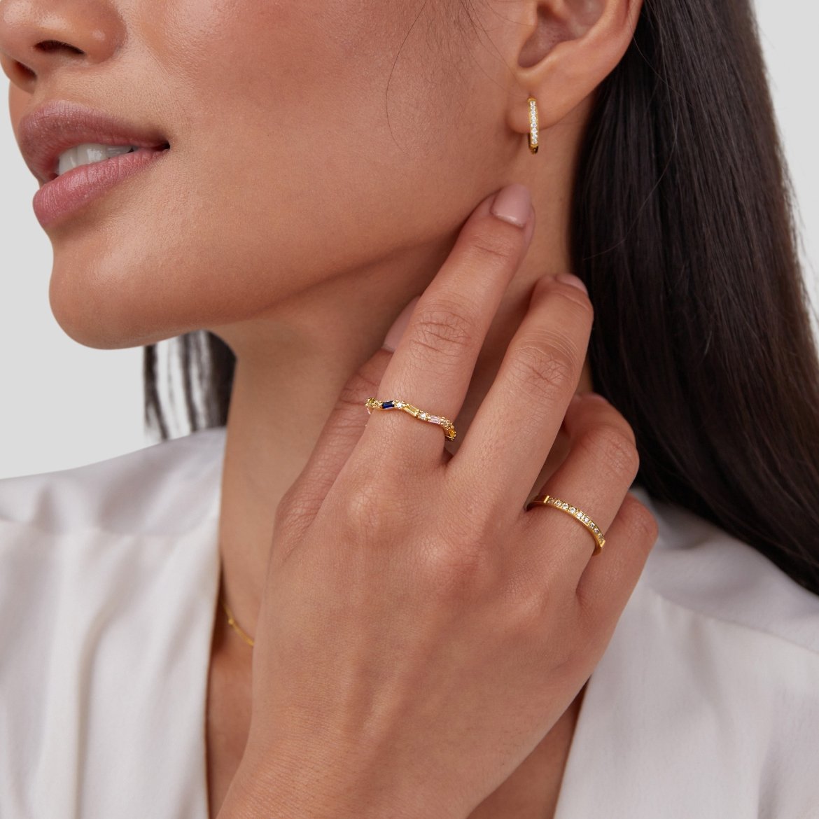 Timeless Gold-Tone Crystal Ring