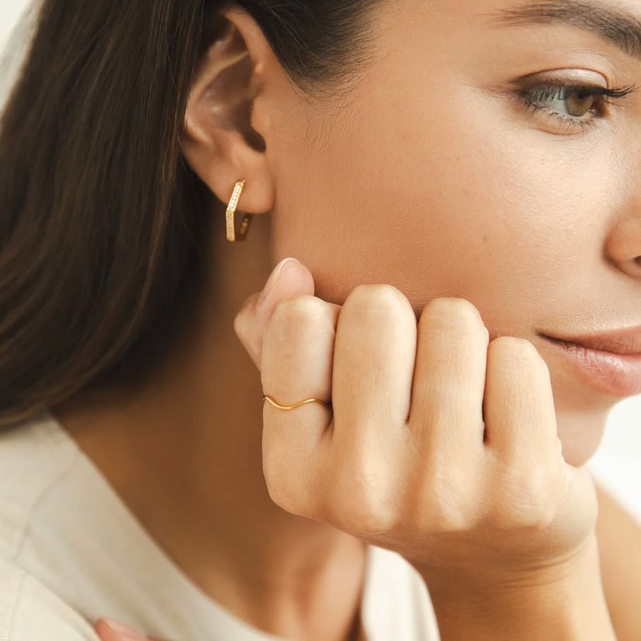 Tina Gold-Tone Stacking Ring