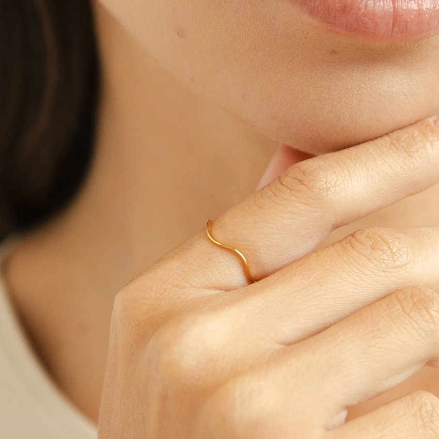 Tina Gold-Tone Stacking Ring
