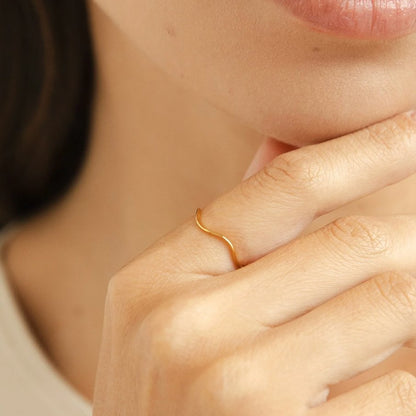 Tina Gold-Tone Stacking Ring