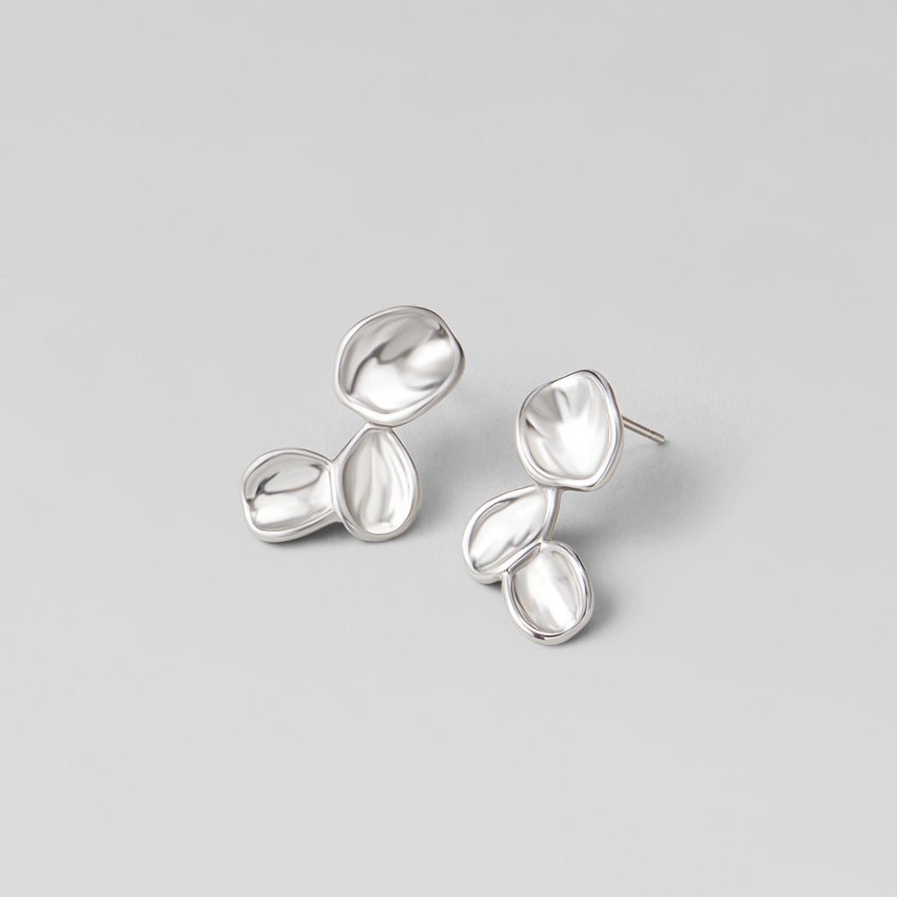 Tori Silver-Tone Petal Drop Earrings
