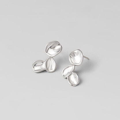 Tori Silver-Tone Petal Drop Earrings