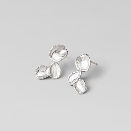 Tori Silver-Tone Petal Drop Earrings