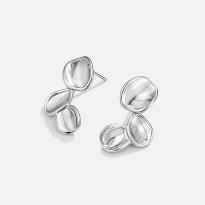 Tori Silver-Tone Petal Drop Earrings