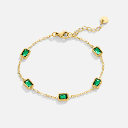 Trinity Emerald Green Bracelet
