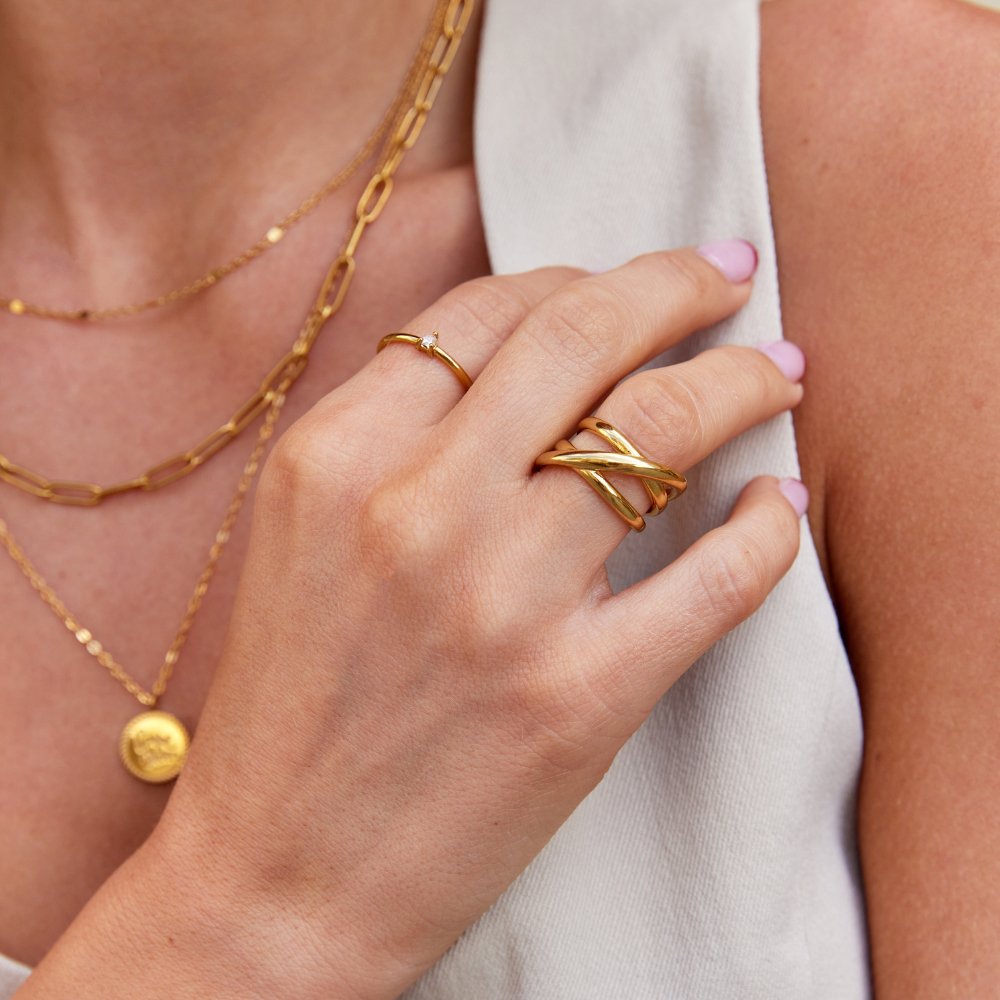 Trinity Gold-Tone Ring