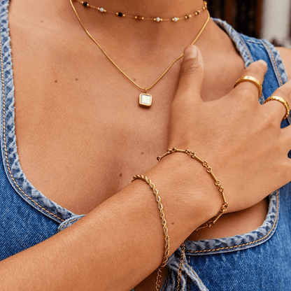 Twisted Gold-Tone Bracelet