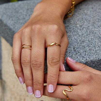 Twisted Athena Gold-Tone Ring