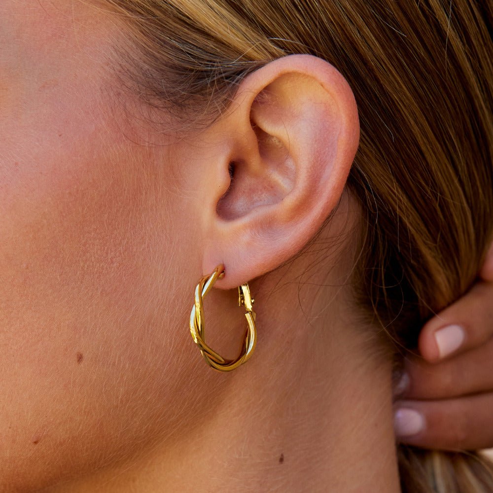 Celine Twisted Hoops