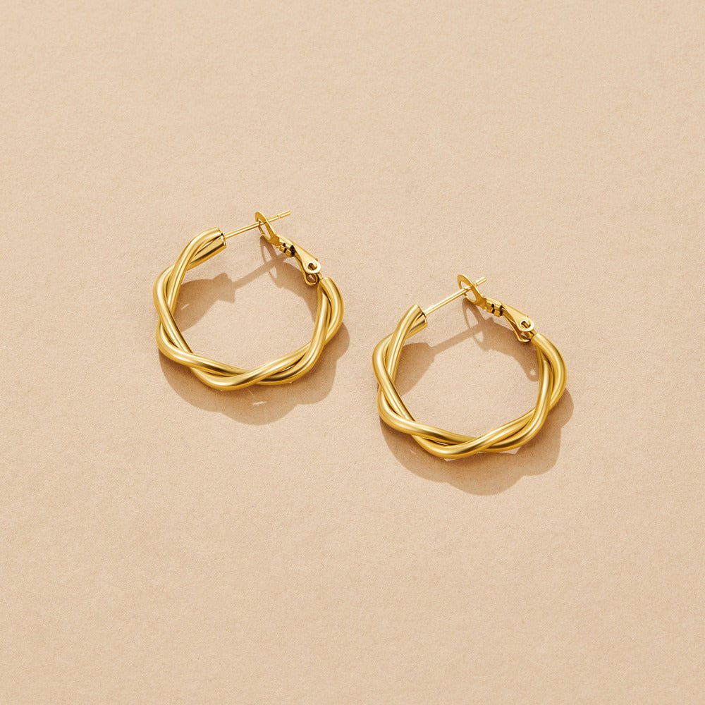 Celine Twisted Hoops