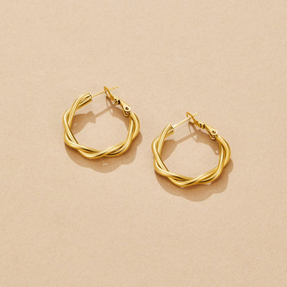 Celine Twisted Hoops