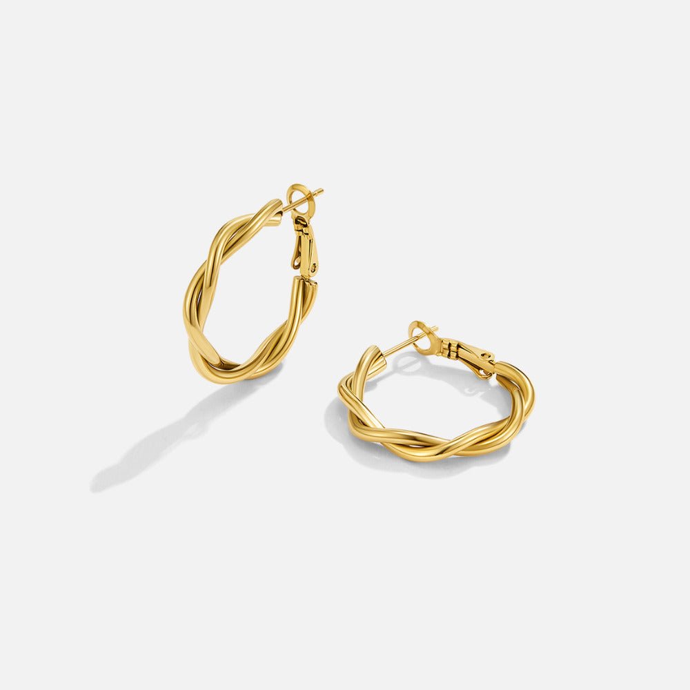 Celine Twisted Hoops