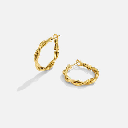 Celine Twisted Hoops
