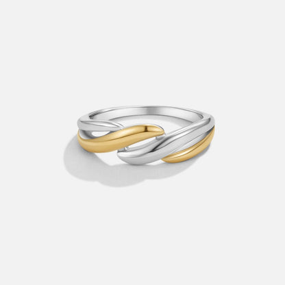 Ella Twisted Two-Tone Ring