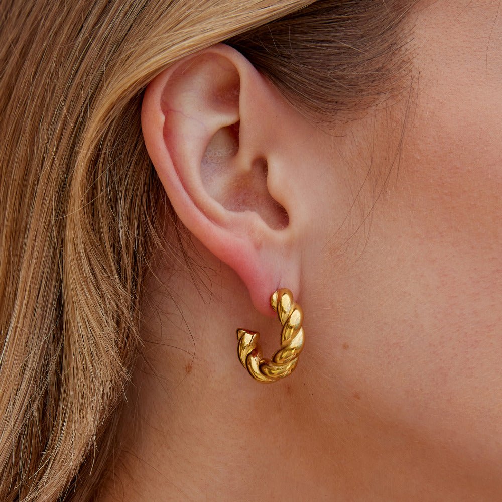 Felicity Twisted Hoop Earrings