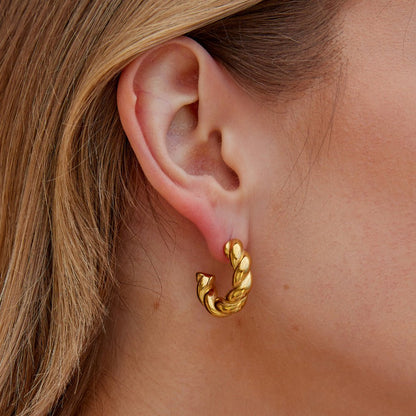 Felicity Twisted Hoop Earrings