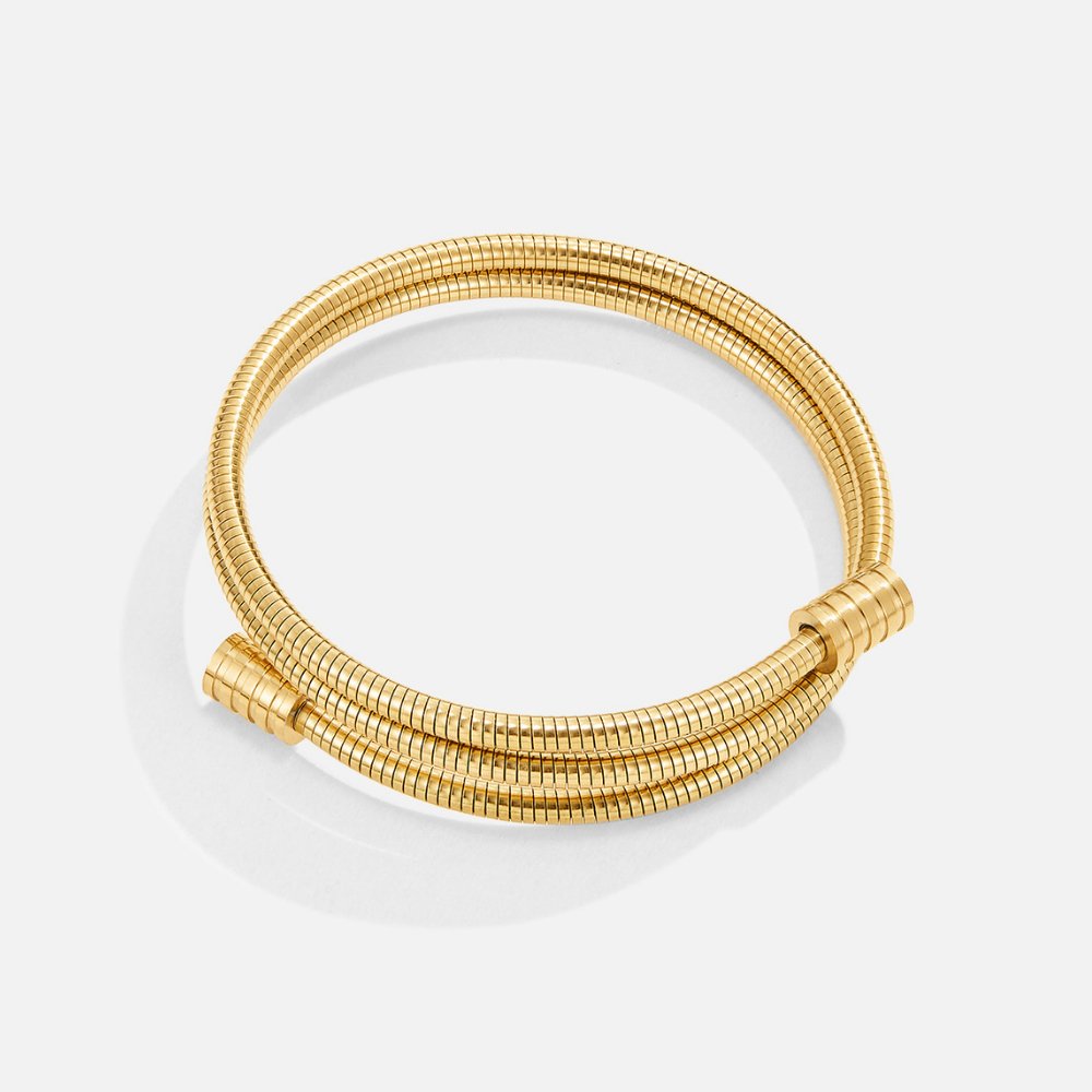 Twisted Gold-Tone Rope Bracelet