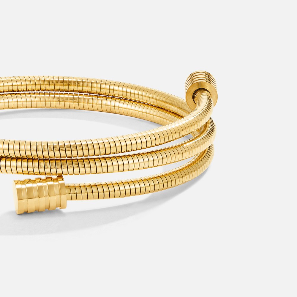 Twisted Gold-Tone Rope Bracelet
