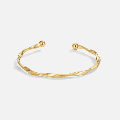 Twisted Gold-Tone Bangle