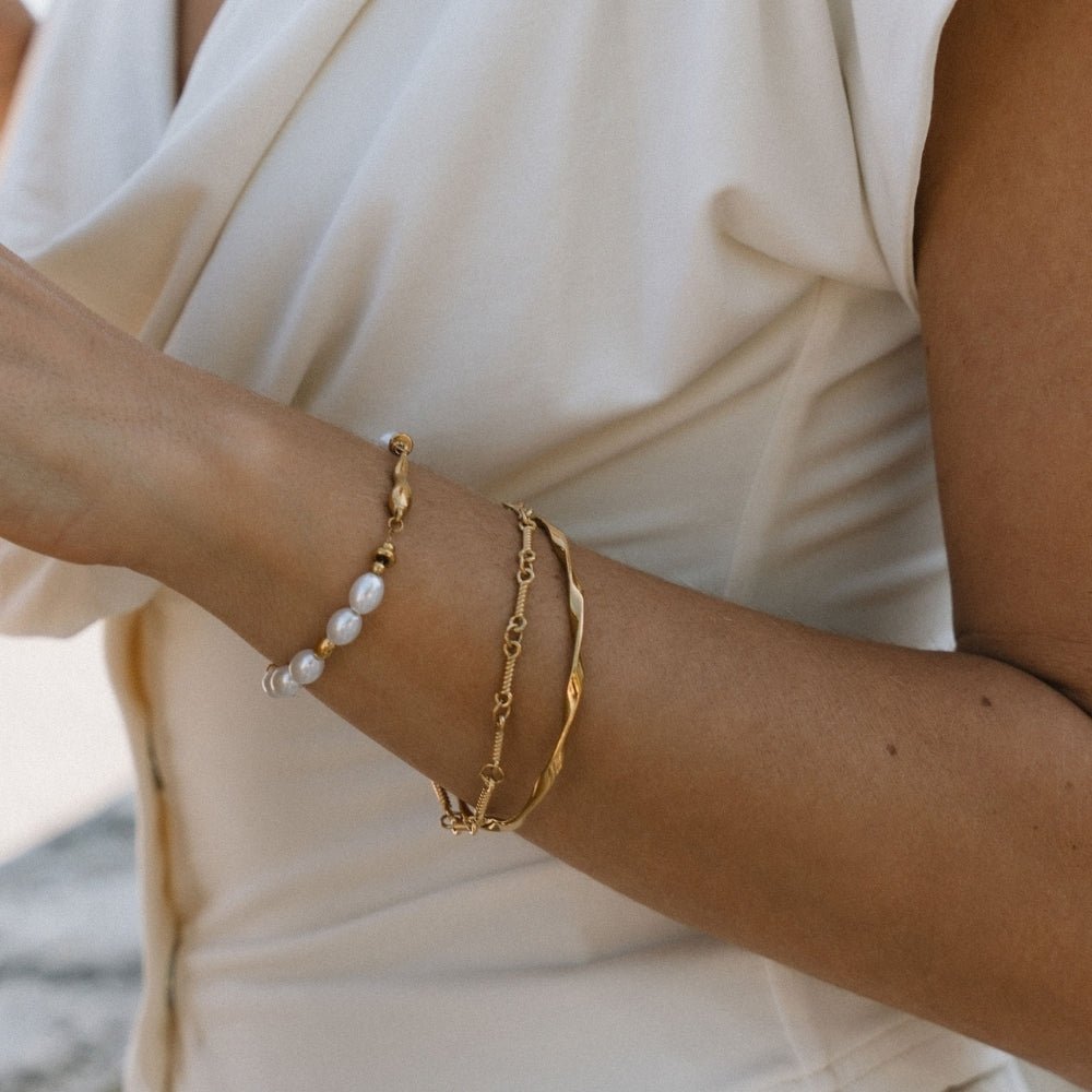 Twisted Gold-Tone Bangle