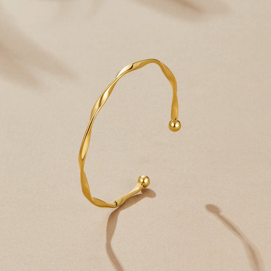 Twisted Gold-Tone Bangle