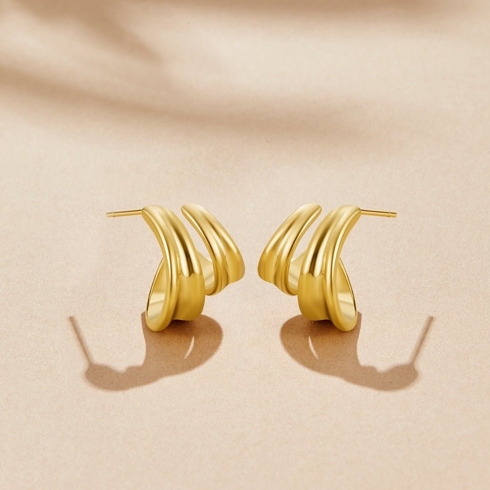 Ivana Twisted Hoop Earrings