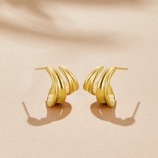 Ivana Twisted Hoop Earrings