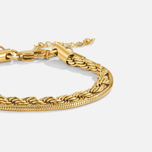 Leila Twisted Layered Bracelet