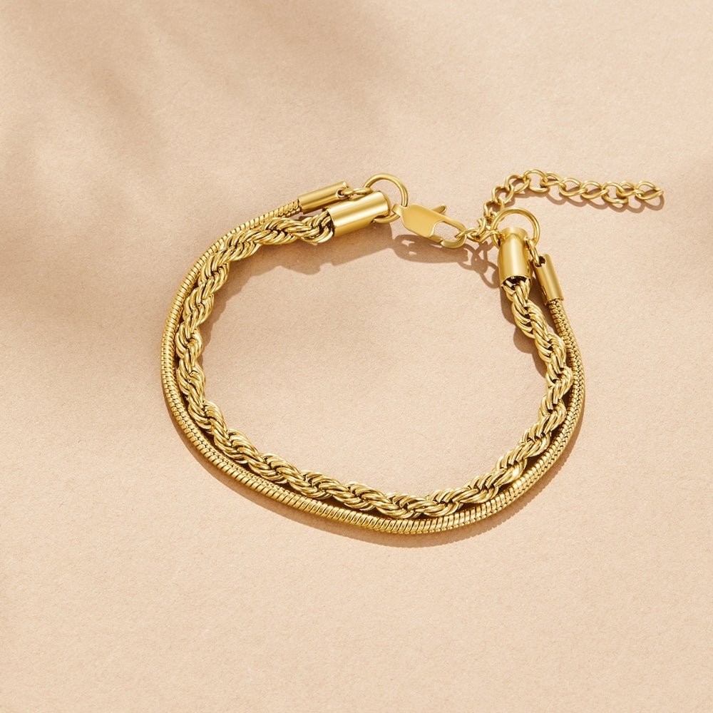 Leila Twisted Layered Bracelet