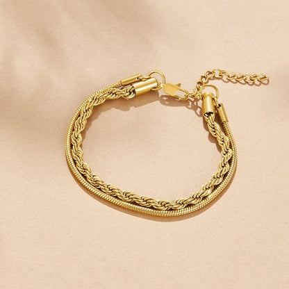 Leila Twisted Layered Bracelet