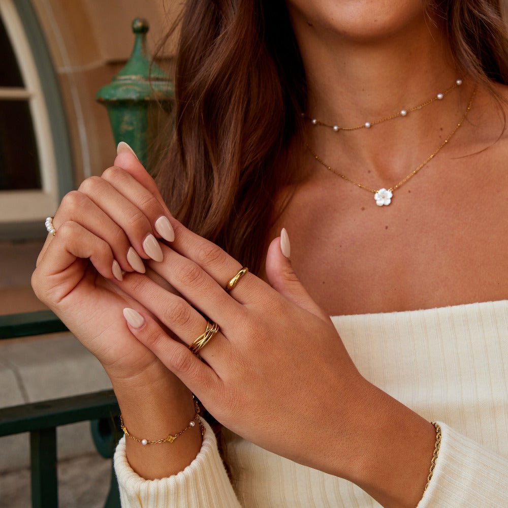 Mia Twisted Gold-Tone Ring