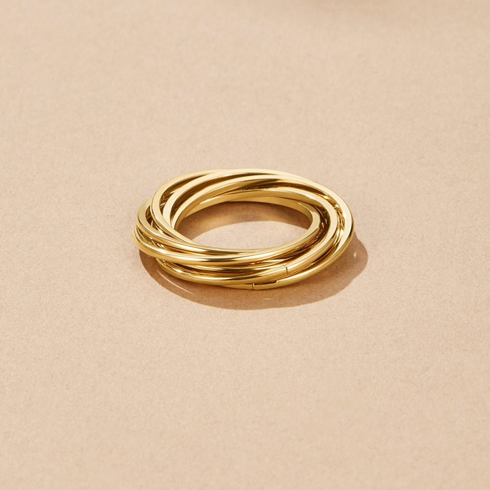 Mia Twisted Gold-Tone Ring
