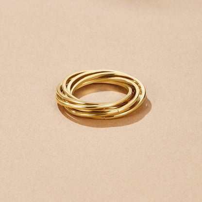 Mia Twisted Gold-Tone Ring