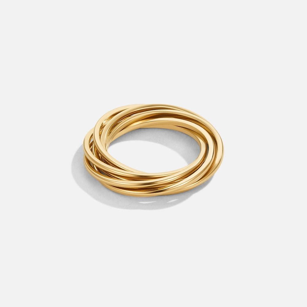 Mia Twisted Gold-Tone Ring