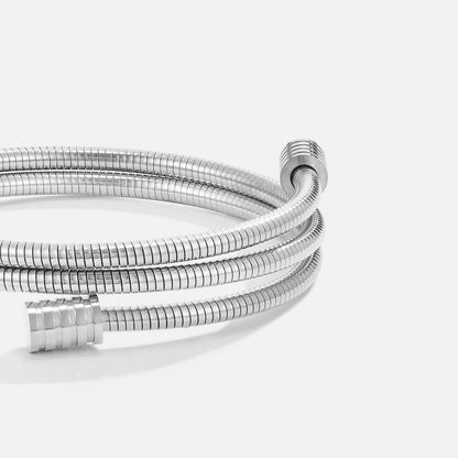 Twisted Silver-Tone Rope Bracelet