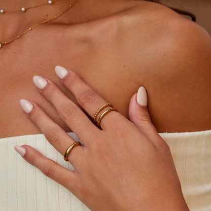 Twisted Tyra Gold-Tone Ring