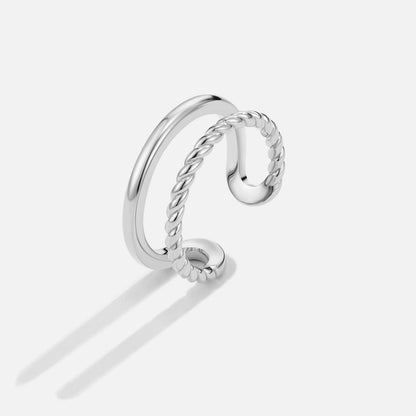 Twisted Tyra Silver-Tone Ring