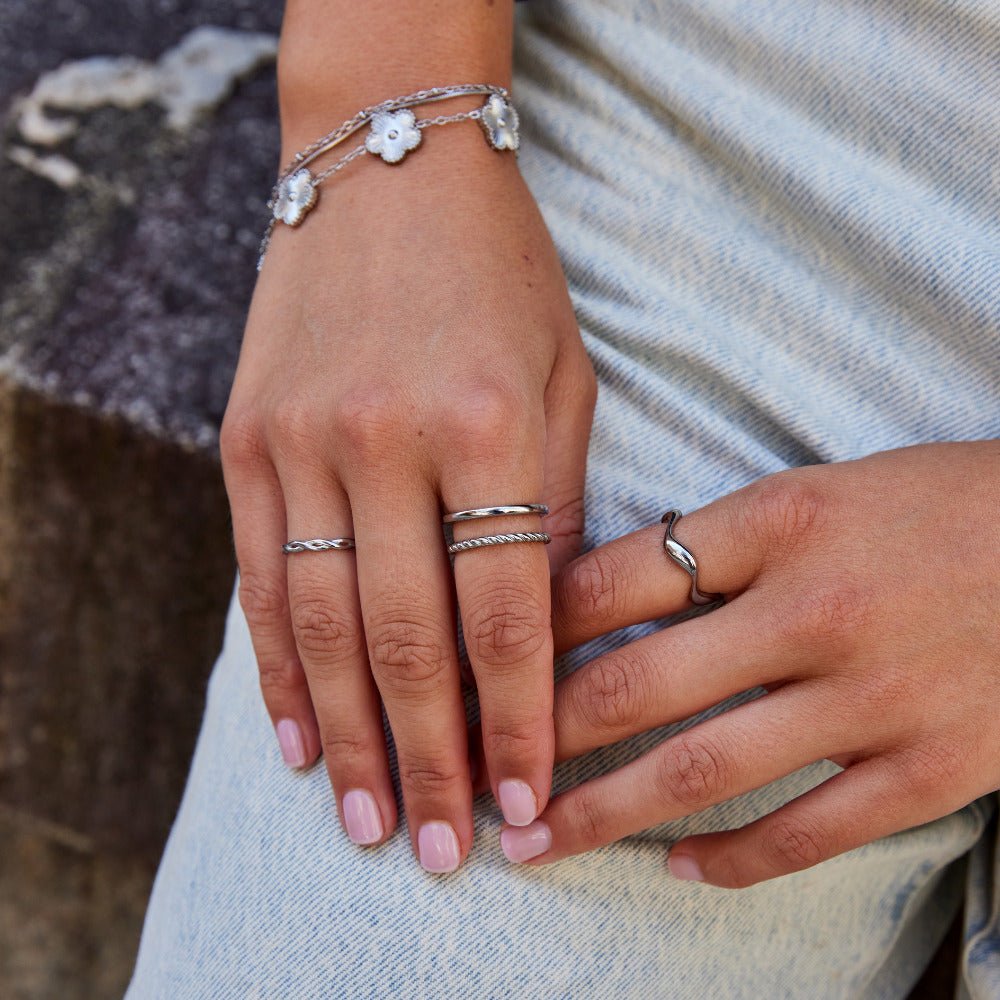 Twisted Tyra Silver-Tone Ring