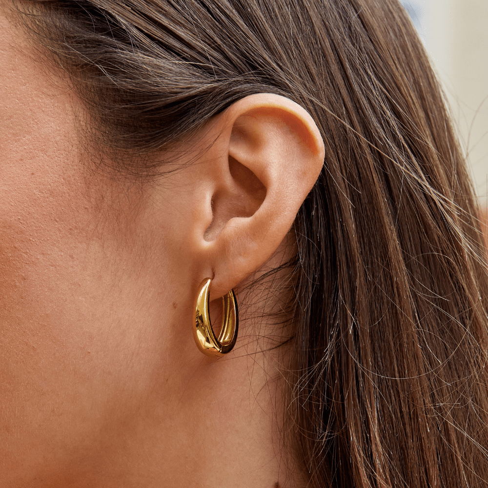 Valentina Gold-Tone Hoop Earrings