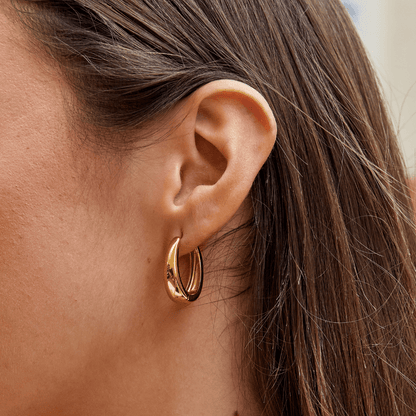 Valentina Gold-Tone Hoop Earrings