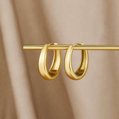 Valentina Gold-Tone Hoop Earrings