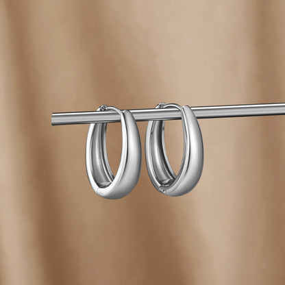 Valentina Silver-Tone Hoop Earrings