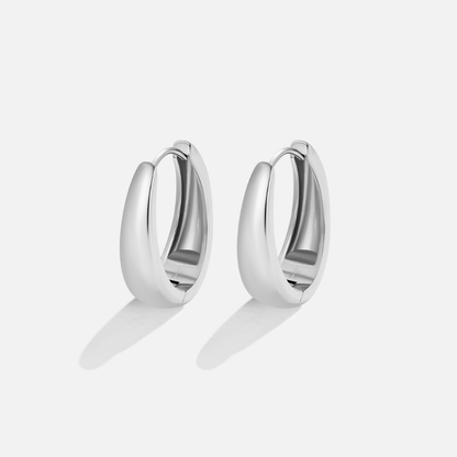 Valentina Silver-Tone Hoop Earrings