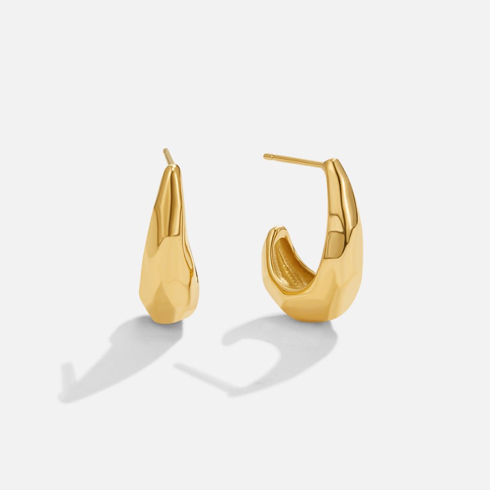 Vienna Gold-Tone Dome Earrings