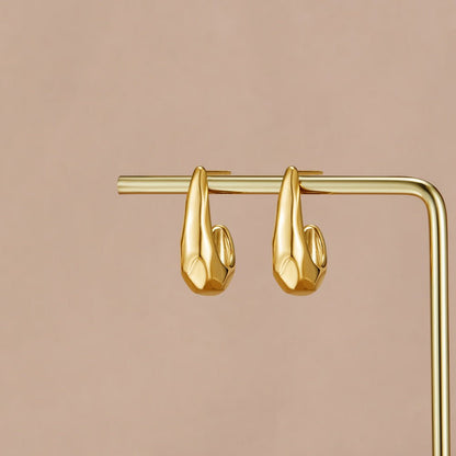 Vienna Gold-Tone Dome Earrings