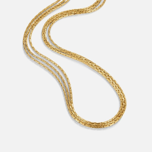 Vina Gold-Tone Multi Layered Chain Necklace