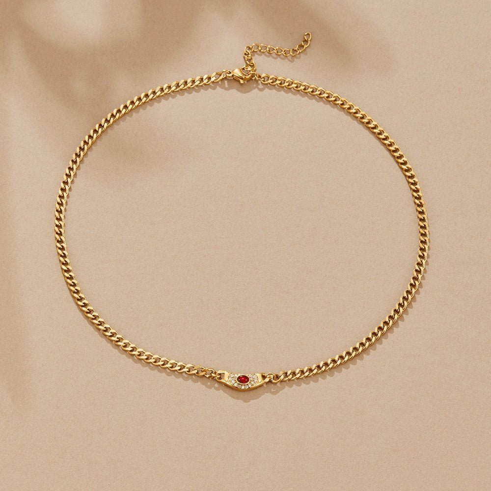 Vintage Cleopatra Gold-Tone Necklace